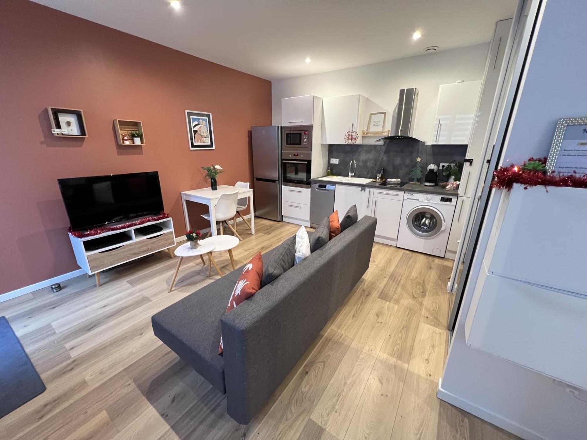 Apartment Le Remois - T2 - Renove - Parking - Cour Privative - Wifi Reims